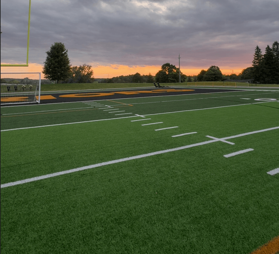 soccer sunset